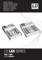 LD Systems LAX 602 Manuel D'utilisation