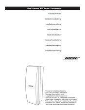 Bose Panaray 402 II Série Guide D'installation
