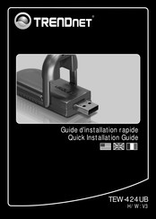 Trendnet TEW-424UB Guide D'installation Rapide