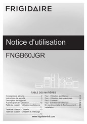 Frigidaire FNGB60JGR Notice D'utilisation