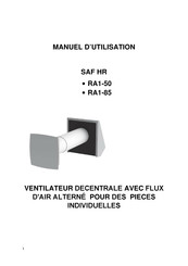 Vents RA1-85 Manuel D'utilisation