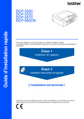 Brother DCP-353C Guide D'installation Rapide