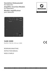 Monacor SAM-500D Mode D'emploi
