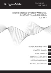 Krüger & Matz KM1663 Mode D'emploi