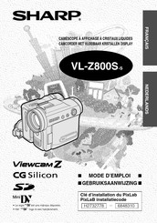 Sharp VL-Z800S-S Mode D'emploi