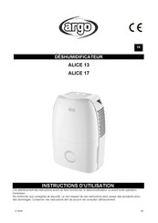 Argo dry plus 25 Instructions D'utilisation