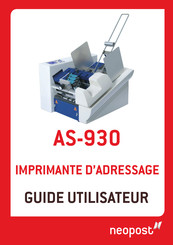 Neopost AS-930 Guide Utilisateur