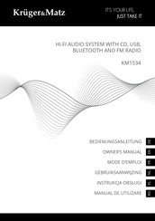 Krüger & Matz KM1534 Mode D'emploi