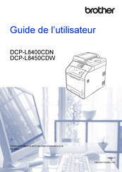 Brother DCP-L8400CDN Guide De L'utilisateur