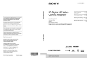 Sony Handycam HDR-TD20E Mode D'emploi