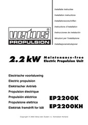 Vetus DIESEL EP2200KH Instructions D'installation