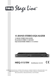 IMG STAGELINE MEQ-115/SW Mode D'emploi