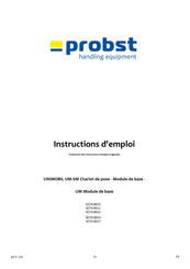 probst UNIMOBIL UM-SM Instructions D'emploi