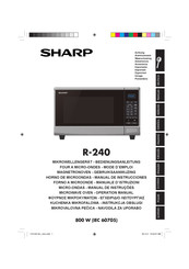 Sharp R-240 Mode D'emploi