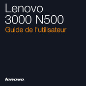 Lenovo 3000 N500 Guide De L'utilisateur