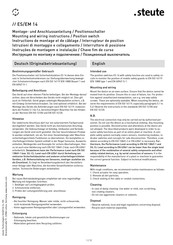 steute ES 14 D 2Ö - 2M Instructions De Montage
