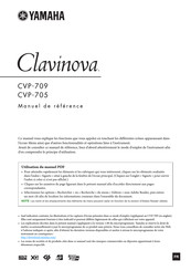 Yamaha Clavinova CVP-705 Manuel De Référence