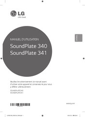 LG SoundPlate 341 Manuel D'utilisation
