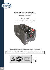 Renson 136287 Manuel D'installation De Mise En Service Et D'utilisation