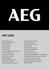 AEG MFE 1500 Mode D'emploi