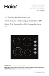 Haier HCC2220BEB Instructions D'installation