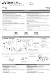 JVC KD-R721BT Manuel D'installation