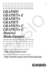 Casio GRAPH35+ E Mode D'emploi