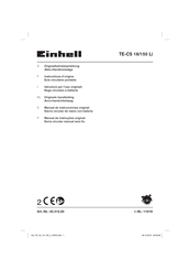 EINHELL TE-CS 18 Li Instructions D'origine