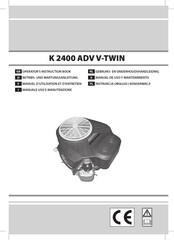 EMAK K 2400 ADV V-TWIN Manuel D'utilisation Et D'entretien