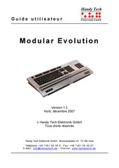Handy Tech Modular Evolution Guide Utilisateur