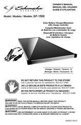Schumacher Electric SP-1500 Guide D'utilisation