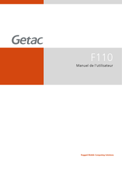 Getac F110 Manuel De L'utilisateur