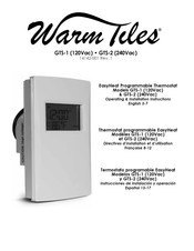 EasyHeat WARM TILES GTS-1 Directives D'installation Et D'utilisation