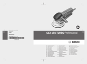 Bosch Professional GEX 150 TURBO Notice Originale