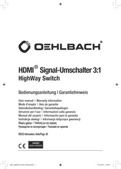 Oehlbach HighWay Switch Mode D'emploi