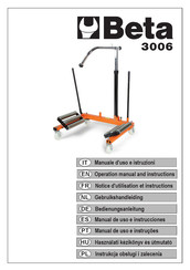 Beta 3006 Notice D'utilisation Et Instructions