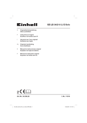 EINHELL Power-X-Change GE-LB 36/210 Li E Instructions D'origine