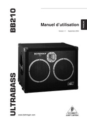 Behringer ULTRABASS BB210 Manuel D'utilisation