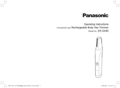 Panasonic ER-GK80-S503 Mode D'emploi