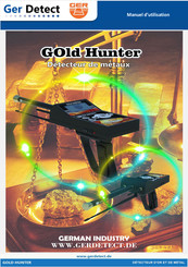 Ger Detect Gold Hunter Manuel D'utilisation