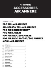 Dometic POP AIR PRO 365 ANNEXE Guide D'utilisation