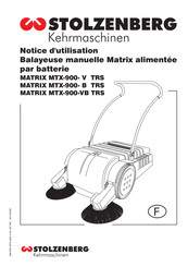 Stolzenberg MATRIX MTX-900-V TRS Notice D'utilisation