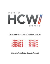 HCW PASRW060-P Manuel D'installation & Mode D'emploi