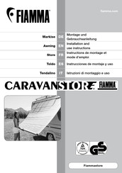 Fiamma Caravanstore 500 XL Instructions De Montage Et Mode D'emploi