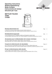 Mettler Toledo 210260 Mode D'emploi