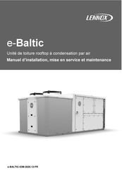 Lennox e-Baltic E BOX 115 Manuel D'installation, Mise En Service Et Maintenance