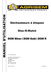 Agrisem Disc-O-Mulch DOM Silver Manuel D'utilisation