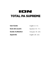 ION Total PA SUPREME Guide D'utilisation