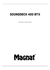 Magnat Sounddeck 400 BTX Mode D'emploi