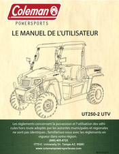 Hisun Motors Coleman POWERSPORTS UT250 UTV Manuel De L'utilisateur